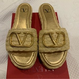 Valentino Slide Espadrilles 37